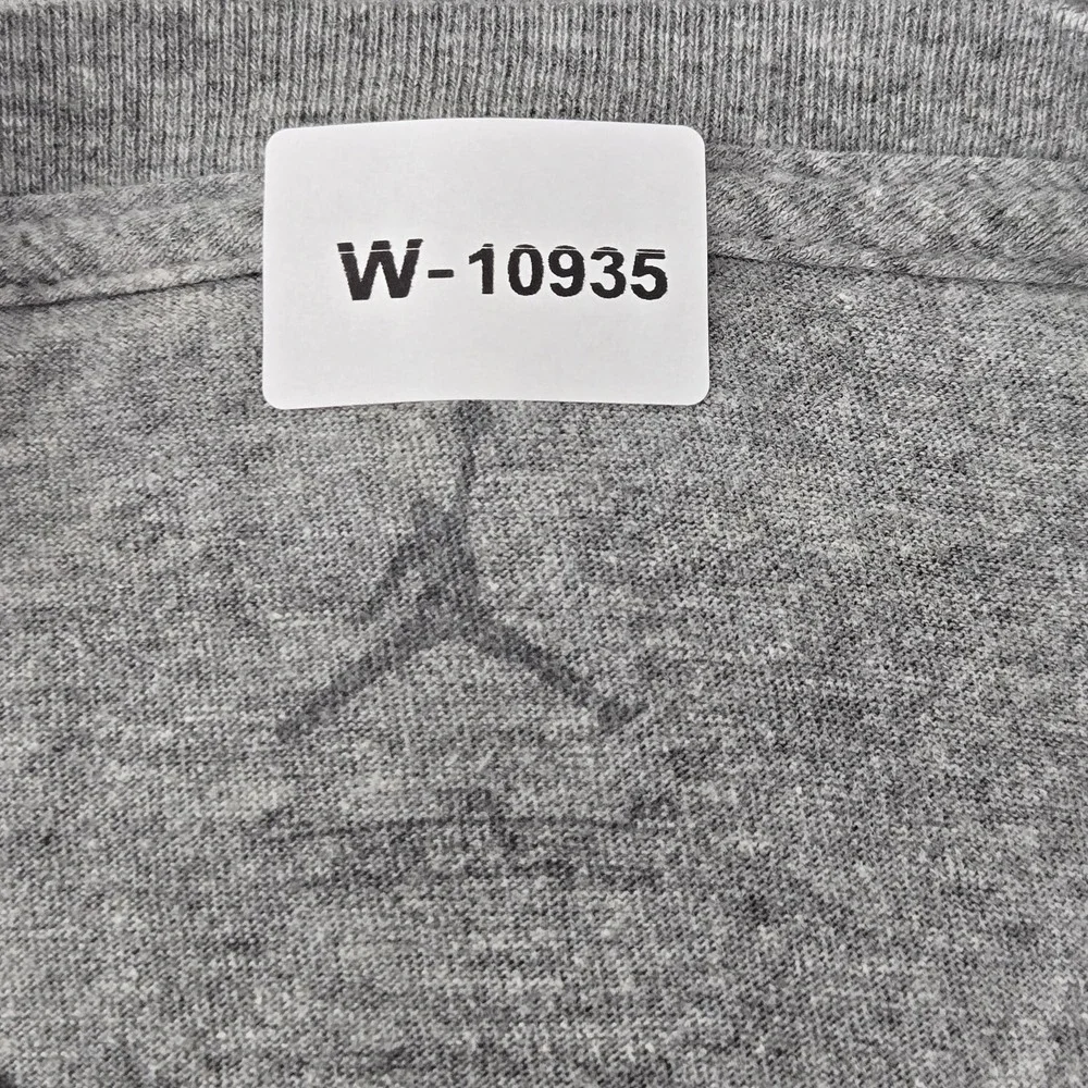 Jordan Men Shirt XL Gray Air Jordan Logo Short Sleeve Jumpman
